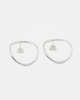 LMJ handmade Hollow Earrings in silver