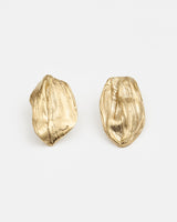 LMJ Petalo Maxi Earrings in gold – statement petals with sculptural curves