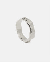 LMJ hand-sculpted Aura Ring Mini in silver finish