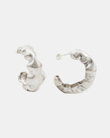 LMJ Bubble Maxi Earrings in silver shown front-facing against a light background.