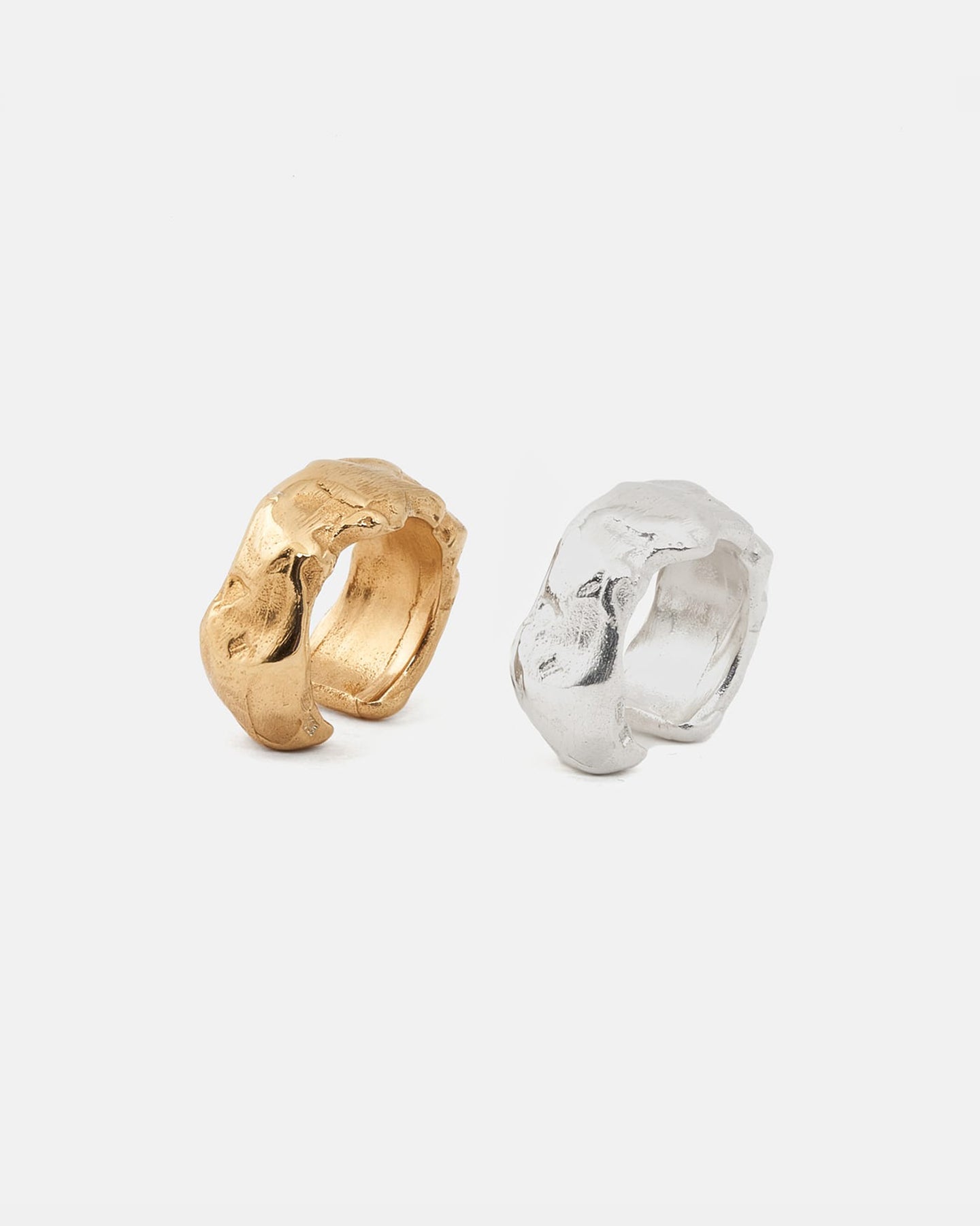 LMJ Earth Earcuff handcrafted in Silver and gold