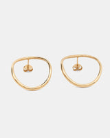 LMJ handmade Hollow Earrings in gold finish