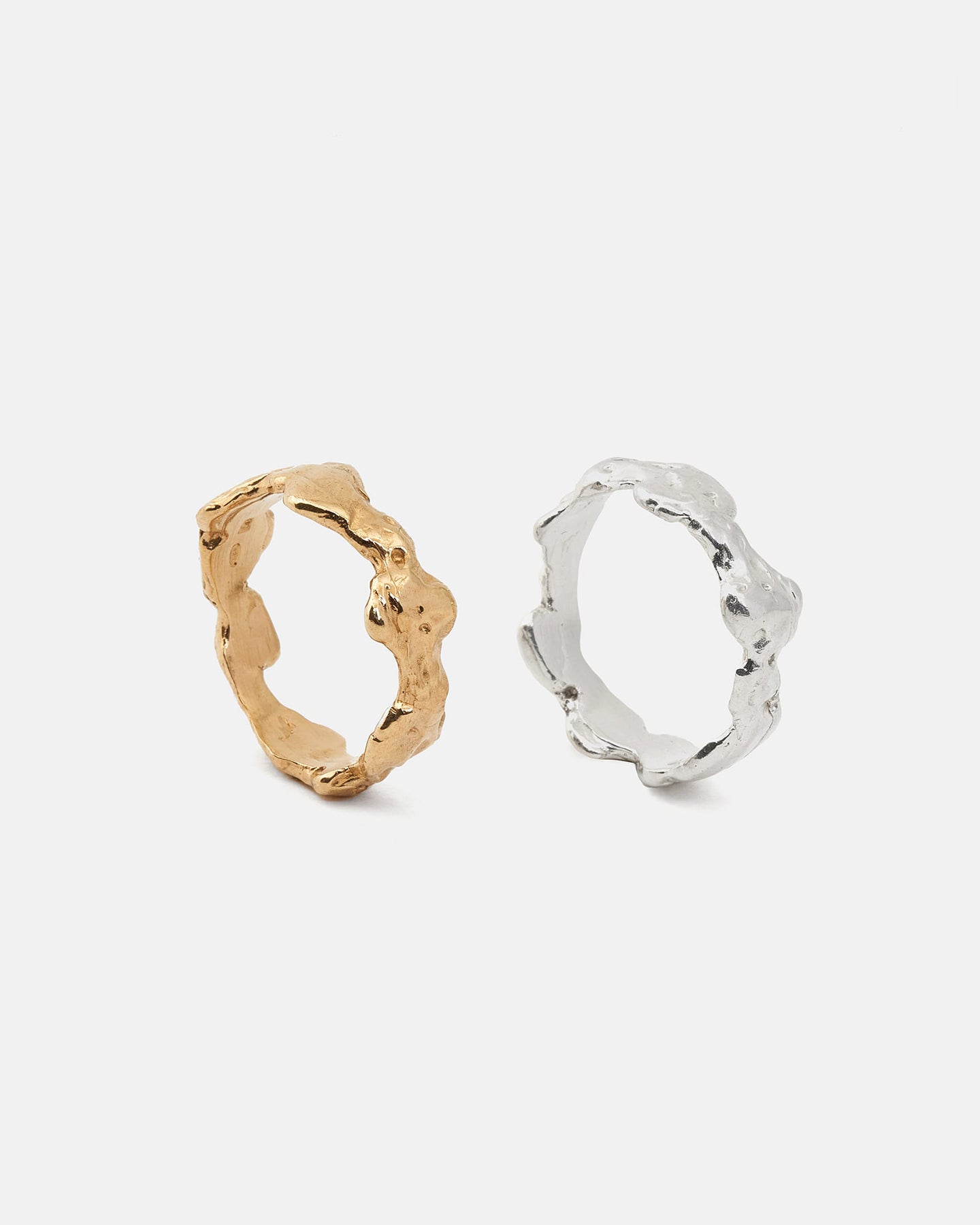 LMJ Lava Ring in Silver and Gold